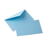 Biglietti e buste Visita F.to 9 Blasetti Celeste 100+100