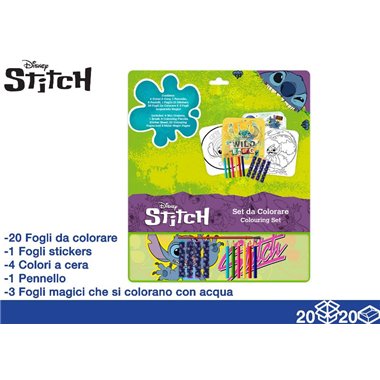 Album da Colorare 37x34 Stitch B + pastelli a cera
