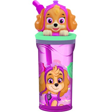 Stor Bicchiere 3D e cannuccia 360 ml. Paw Patrol Girl  81866