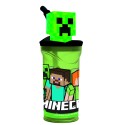 Stor Bicchiere 3D e cannuccia 360 ml. Minecraft 40466