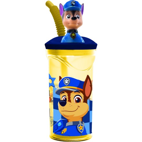 Stor Bicchiere 3D e cannuccia 360 ml. Paw Patrol Boy  81666