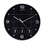 Orologio Unilux On Time Diam.30 cm. Quarzo Nero