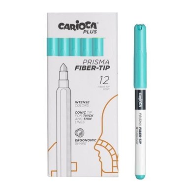 Carioca Plus Pennarelli Prisma 12 pz. 13 Turquoise