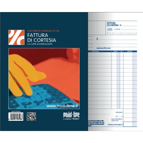 MT Blocco fattura di cortesia 14,8x21,5 33x3 26413FE00