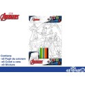 Album da Colorare 20x29 Avengers + pastelli a cera