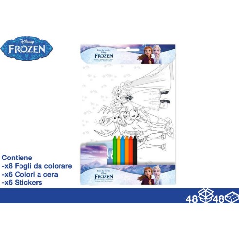 Album da Colorare 20x29 Frozen + pastelli a cera