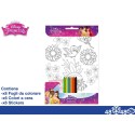Album da Colorare 20x29 Principesse + pastelli a cera