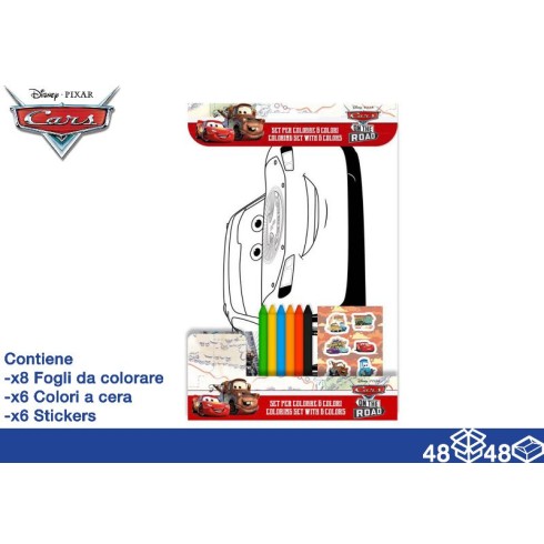 Album da Colorare 20x29 Cars + pastelli a cera