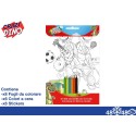 Album da Colorare 20x29 Dino + pastelli a cera