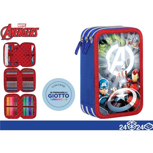 Be Smart Astuccio triplo avengers 18+18 giotto