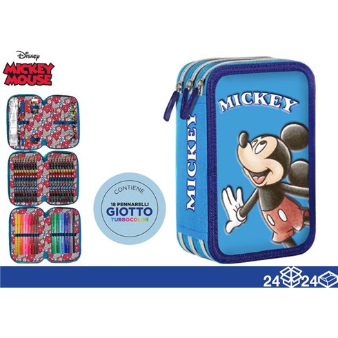 Be Smart Astuccio triplo mickey 18+18 giotto