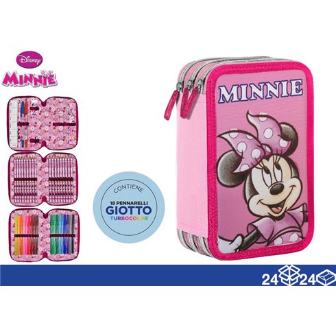 Be Smart Astuccio triplo minnie 18+18 giotto