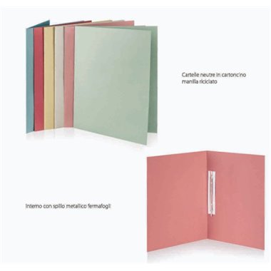 Cartelle Manilla con Pressino 25 x 35 Verde