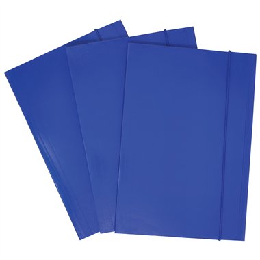 Cartelle con elastico Memotak Standard 26x17 Blu 50 pz.