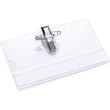 Porta Pass Pvc semirigido con spilla 91x64 50 pz.