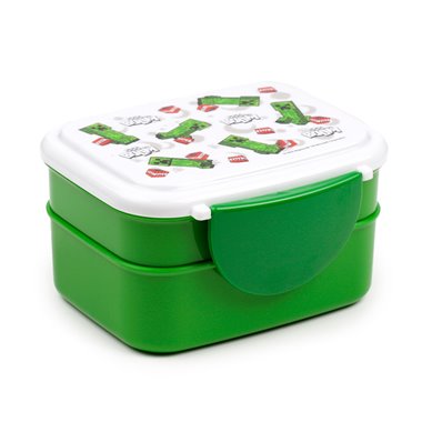 PK 25 Portapranzo con posate Minecraft Creeper LBOX103
