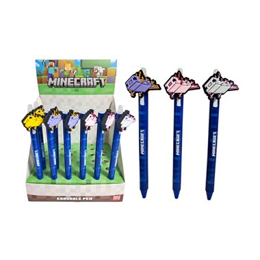 PK 25 Penna Cancellabile Minecraft con copripenna PEN289