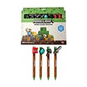PK 25 Penna Cancellabile Minecraft 8 pz. con copripenna PEN330