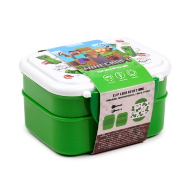 PK 25 Portapranzo con posate Minecraft Creeper LBOX103