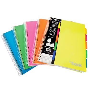 Maxi Spiral MyBook PPL 100 ff con separatori colorati 5M