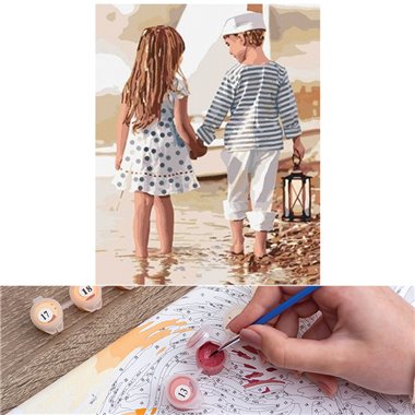 Painting numbers 40x50 Friendship  КНО2328