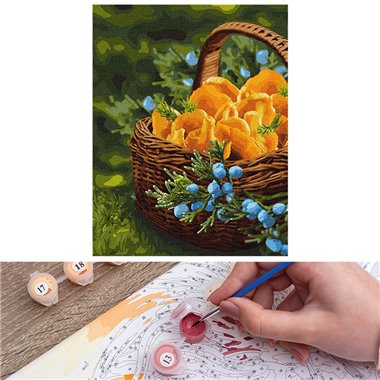 Painting numbers 40x50 Sun in the basket КНО5602