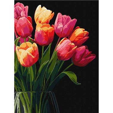 Painting by Numbers 30х40 KHO3279 Tulips scent