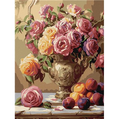 Painting by Numbers 30х40 KHO3291 Multicoloured roses