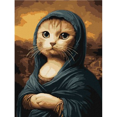 Painting by Numbers 30х40 KHO6686 Mysterious cat