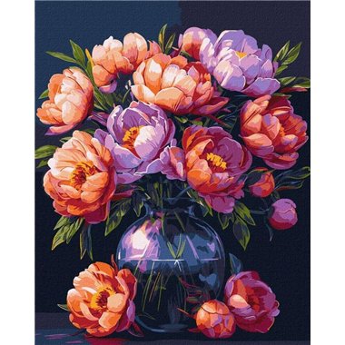 Painting by Numbers 40х50 KHO3274 The luxury of flowers