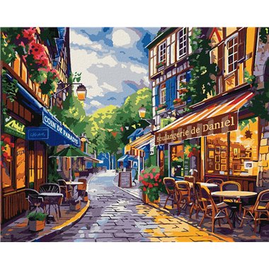 Painting by Numbers 40х50 KHO3651 A street in France