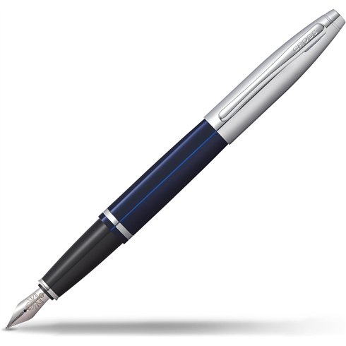 Cross Calais Cromo Lacca Blu Stilo Medio 0116-3MS