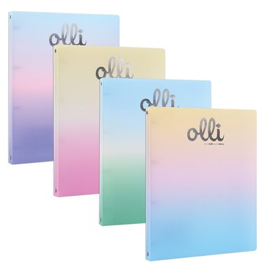 Cartelle 4 anelli Olli Rainbow PPL d. 24 12 pz.