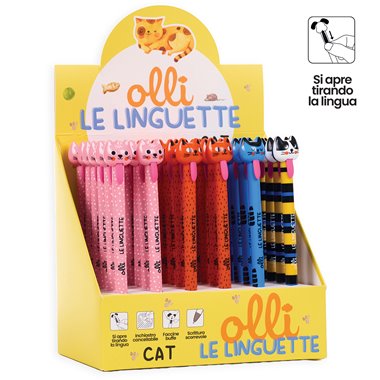 Penna Cancellabile Olli Le Linguette Cat Expo 36 pz.