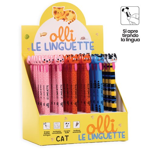 Penna Cancellabile Olli Le Linguette Cat Expo 36 pz.