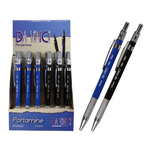 Portamine Da Vinci Memotak 2 mm. in barattolo 20 pz.