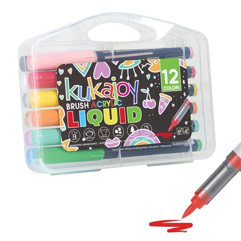 Pennarelli Kukajoy Brush Liquid Acrylic a 12