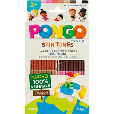 Plastilina Pongo by Giotto 264 gr. 8 Colori della Pel