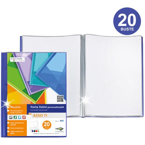 Porta Listini Sei Asso TI Personlizzabili 15x21  20 buste