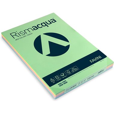 Carta Rismacqua gr.140 A3 200 ff Assortiti
