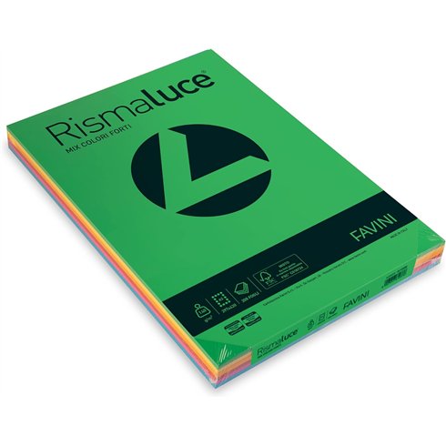 Carta Rismaluce gr.140 A3 200 ff Assortiti