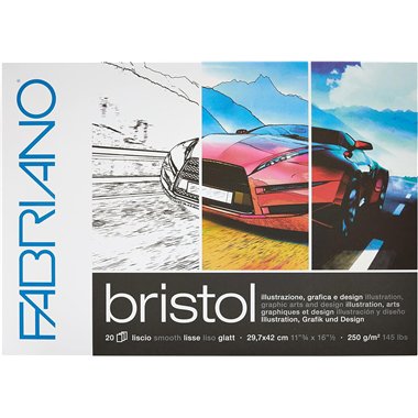 Blocchi Fabriano Bristol A3 20 ff 250 gr.