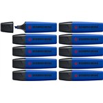 Evidenziatori Stabilo Boss Original Wildflower Blu El. 10 Pz.