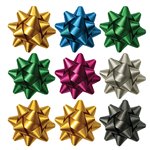 Stelle Metallizzate mm. 15 diam. mm. 65 100 pz.  Ass. 00