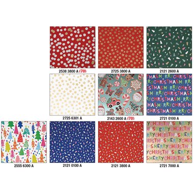 Carta Regalo Star Natale 25 Rotoli 70x100 Wishes Bambino 46-29871