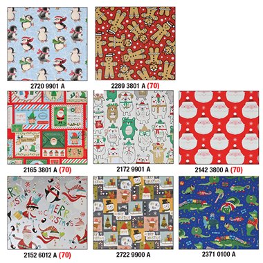 Carta Regalo Star Natale 25 Rotoli 70x100 Santa & Friends 46-29870