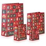 Shopper Star Natale 25 Advent Bags 26x13x32 23758
