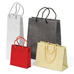 Shopper Star Natale 25 Glitter Bag 26x12x32 Argento 23823
