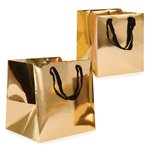 Shopper Star Natale 25 Mirror Metal Panettone Oro 25x25x28