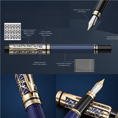 Waterman Man 24 Carere Blue de Paris Stilo M